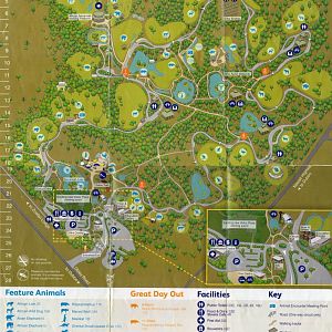 Western Plains Zoo Map, 2010