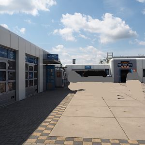 Nortica - Industrial/Arctic research station themed area with aquarium, food and drinks stand and gift shop, 2024-06-23