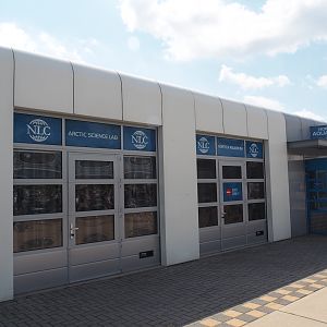 Nortica - Industrial/Arctic research station themed area - Aquarium building, 2024-06-23