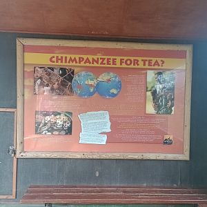 Signage about bushmeat