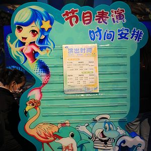 show-times at Fantasy Aquarium, Xi'an