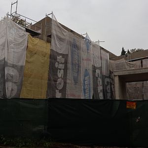 Chimpanzee House construction site