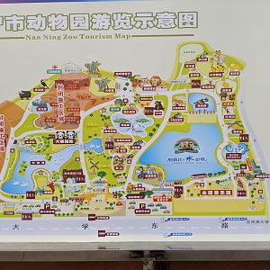 Nanning Zoo map