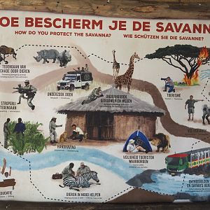 Serenga - Kifaru Ranger Station - Protecting the savanna signage, 2024-06-23