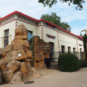 Egyptian Temple, Giraffe holding/separation paddock and giraffe viewing window, 2023-07-22