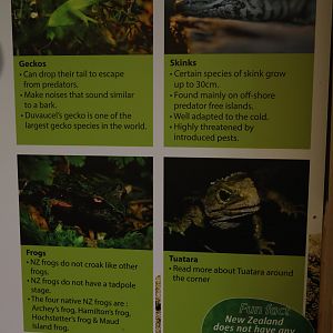 Endemic herp signage