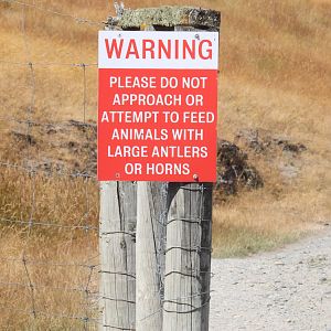 Warning signage, Deer Park Heights (Queenstown)