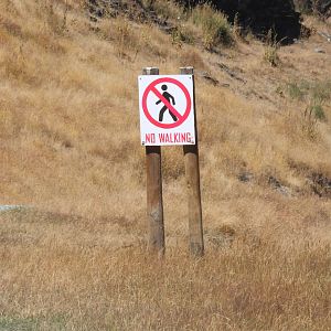 Warning signage, Deer Park Heights (Queenstown)