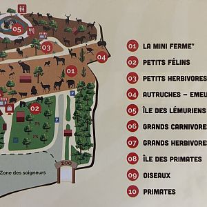 Parc Zoologique de Frejus Map - 2021