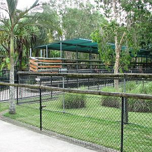 Australia Zoo 2007 - Old enclosure for crocodile shows