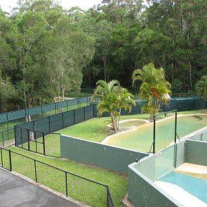 Australia Zoo 2007 - Crocodile pens behind the Crocoseum