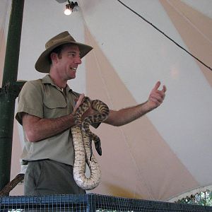Cairns Tropical Zoo 2007 - Snake show