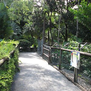Cairns Tropical Zoo 2007 - Passage between exhibits