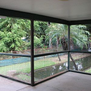 Cairns Tropical Zoo 2007 - Saltwater Crocodile enclosure
