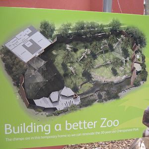 Artist impression of new chimp exhibit