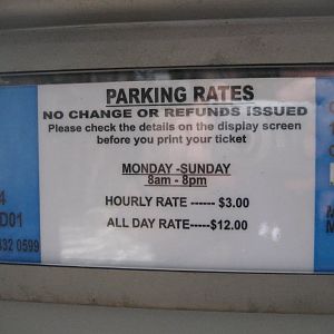 Street Parking fees