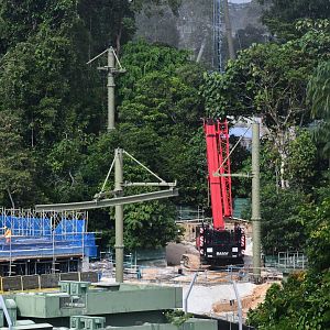 Rainforest Wild Africa - "Flight of the Hornbill" ride (under construction)
