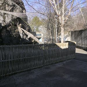 Rocky Coast - New Barrier in front of Arctic Fox (Vulpes lagopus) Exhibit