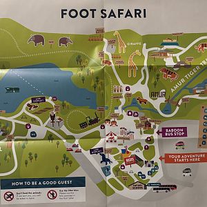 Zoo Map - Foot Safari