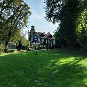 Half-timbered building