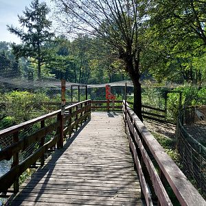 Wetland aviaries visitor path