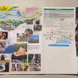 Kushiro Zoo pamphlet map