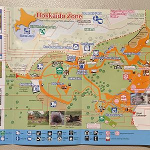 Kushiro Zoo pamphlet map