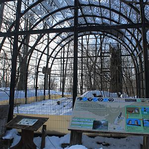 Blakiston's Fish Owl aviary, Kushiro Zoo