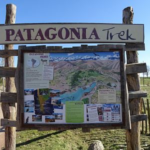 Patagonia trek sign