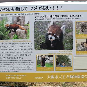 Red Panda signage
