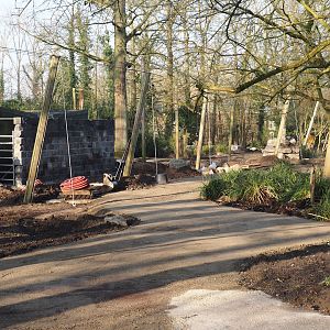 Renovation of the Asian aviaries and construction of a new walkway near the Asiatic lion exhibit, 2025-03-02