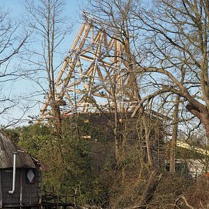 New entrance construction, 2025-03-23