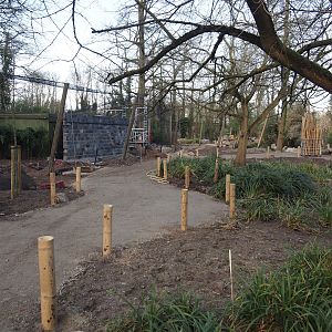 Renovation of the Asian aviaries and construction of a new walkway near the Asiatic lion exhibit, 2025-03-23