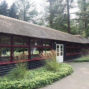 Park Berg & Bos (City and nature park in which Apenheul is located) - Former tea house, now nature education building, 2024-08-18