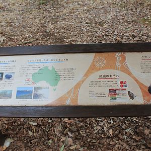 Quokka signage - Saitama Childrens Zoo