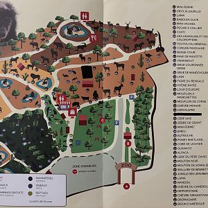Parc Zoologique de Frejus Map - undated