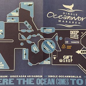Dingle Oceanworld Aquarium Map - undated