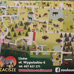 Lesne Zacisze Zoo Map - undated