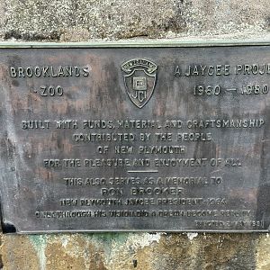 Brooklands Zoo Opening Plaque