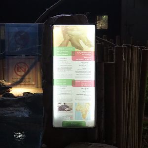 Signage for Turtle Enclosure opposite Crocodiles