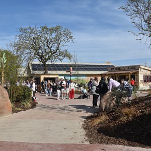 Cut-through from Wild Dogs to Central Plaza, Heart of Africa at Chester, 12th April 2025