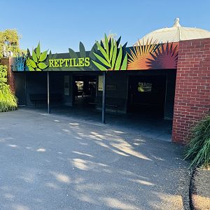 Reptile house entrance