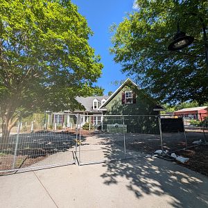 One final view of the Discovery House before its demolition