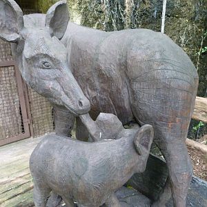Okapi statue -Bioparc de Doué la Fontaine (2025)