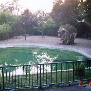 Pygmy hippo enclosure @ Zagreb Zoo, Croatia