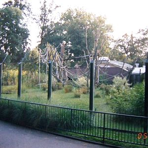 White-handed gibbon enclosure @ Zagreb Zoo, Croatia