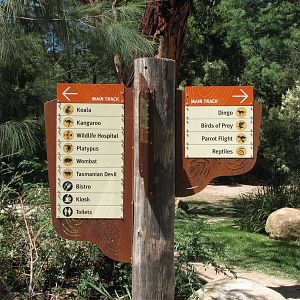 Healesville Sanctuary - Signpost