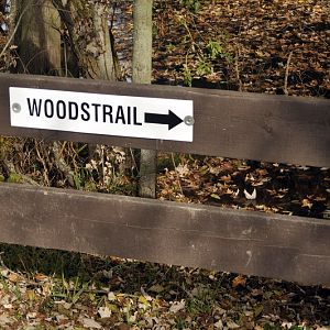 Sign to woodtrail at Twin Vally Zoo
