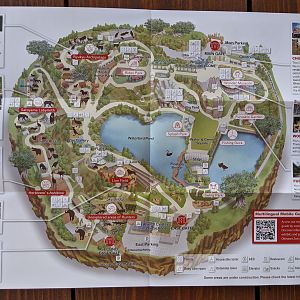 Okinawa Zoo pamphlet map