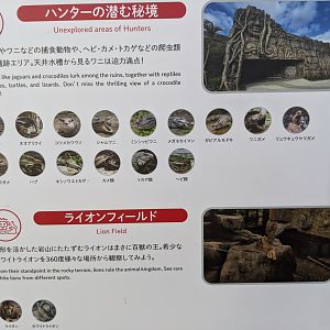 Okinawa Zoo map key